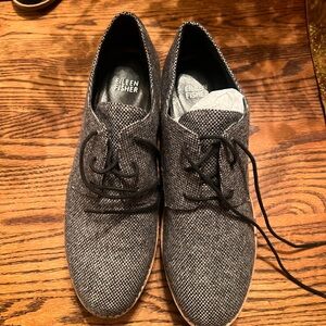 Eileen Fisher Black and Gray Wedges